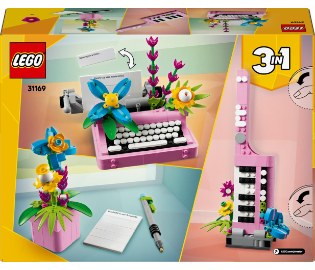 LEGO Creator 31169 Maszyna do pisania z kwiatami - 1283669 - zdjęcie 10